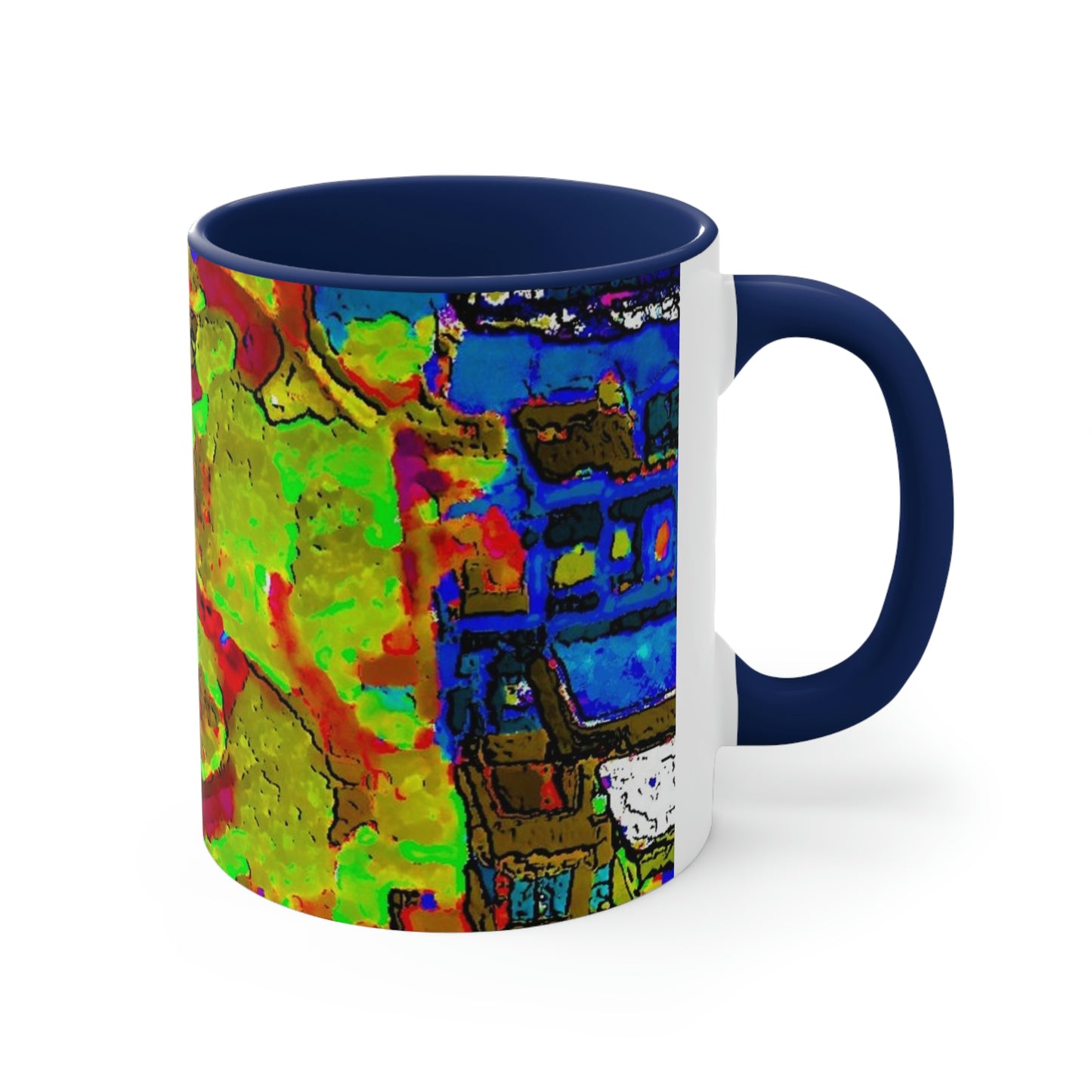 Accent Coffee Mug, 11oz ... A Crazy Street ... 'Eight Winding Curve-Switchbacks' ... "Lombard Street, San Francisco, CA' ... Family Archives: 1970's ... Original Works ...