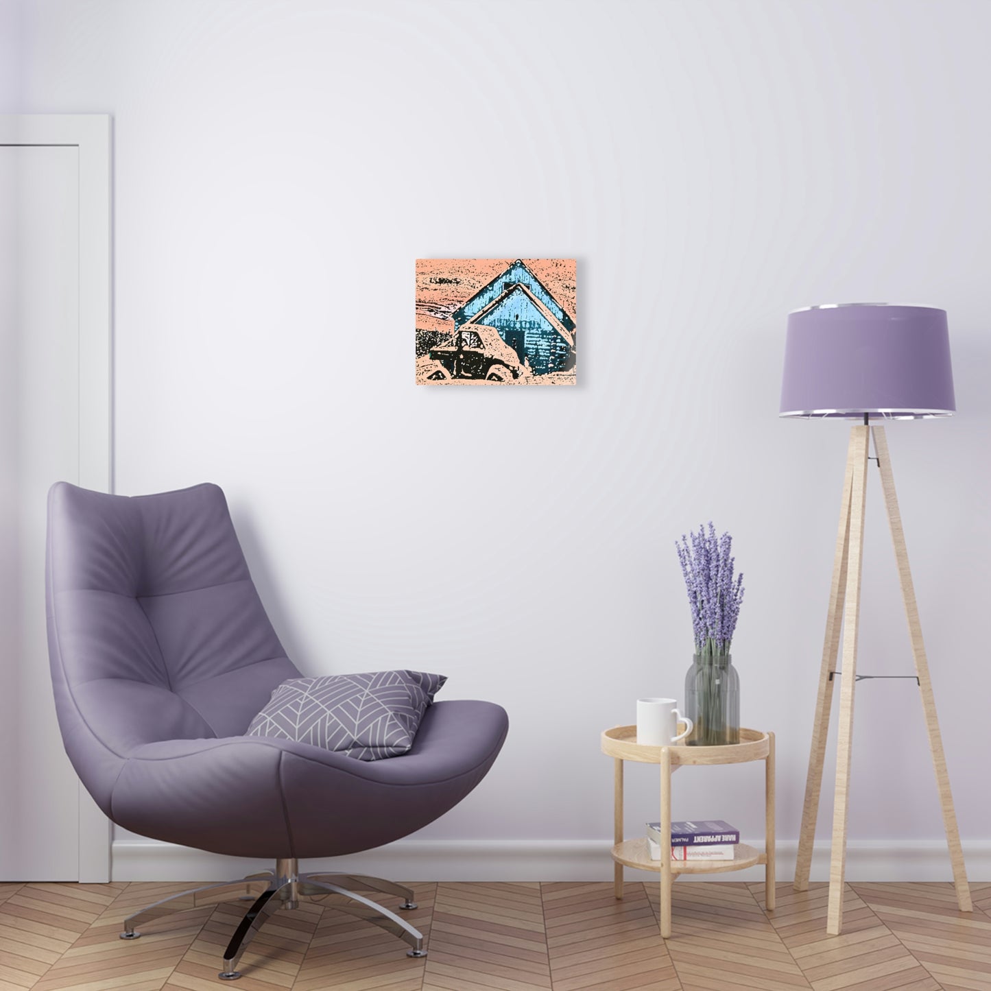 Acrylic Prints ... After An Intense Snow Storm ... 'Digging Out' ... A Vehicle & Cabin "In The Mountains" ... March 2023 ... Original Works ...