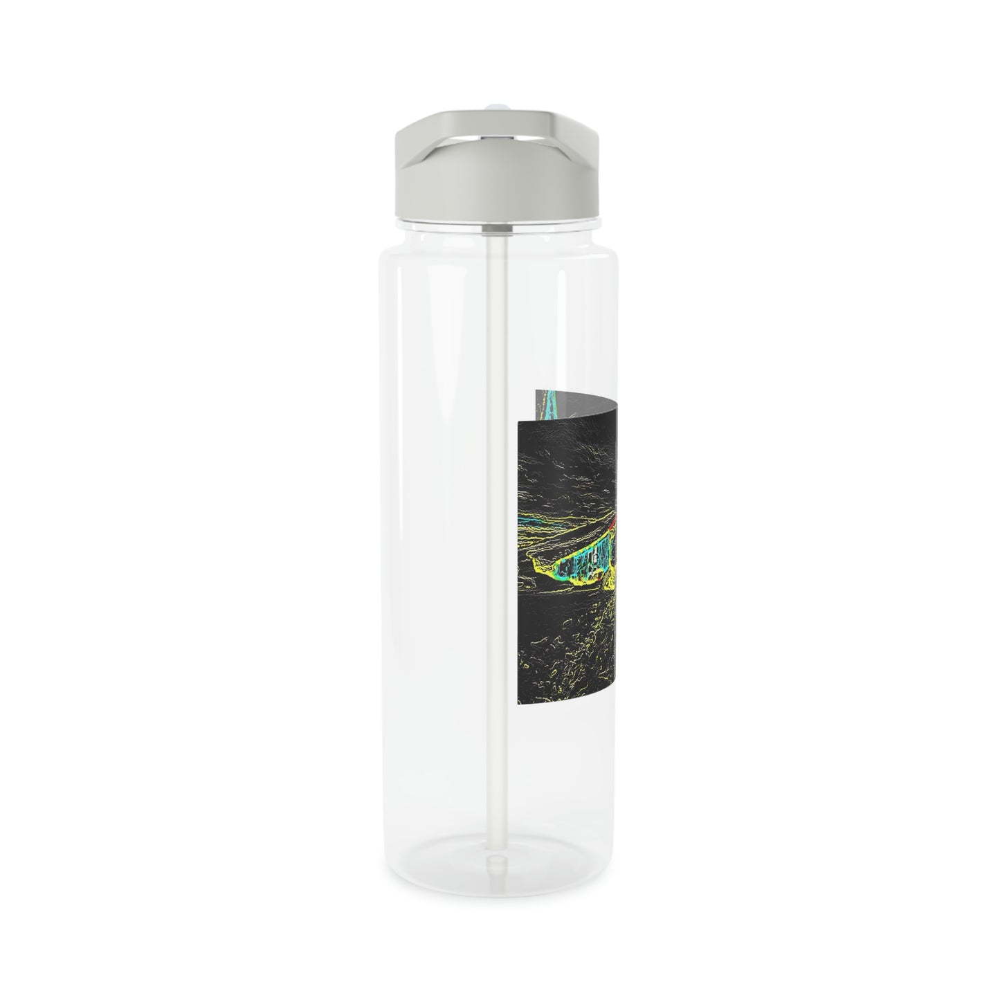 Tritan Water Bottle ... "Snow Vehicle In Snow Storm At-Rest" ... Circa 12Mar23 ... Central Idaho ... 18-Hours Rendering Time: Original Works ...