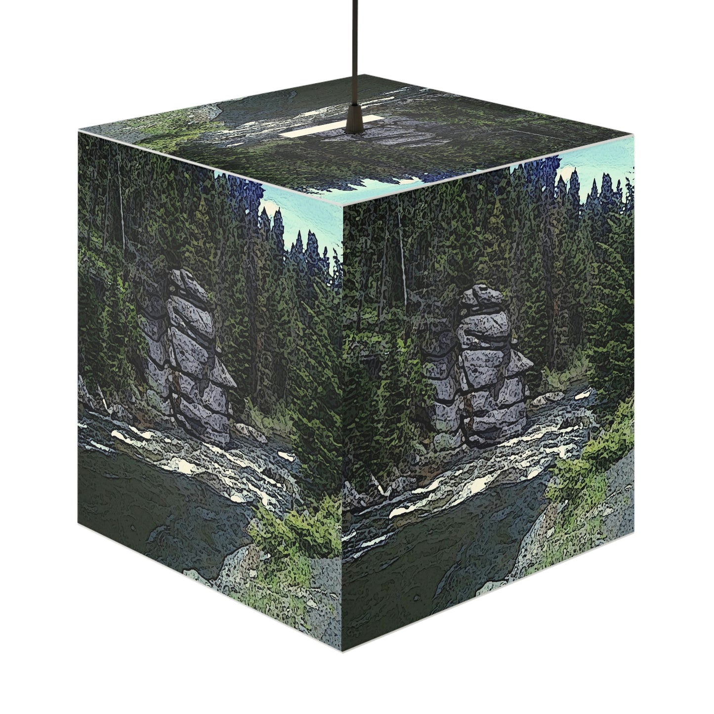 Light Cube Lamp ... "I Am Innocent" ... Tricky-Dick Immortalized ... Nixon Rock: Along The River ... Central Idaho, Summer 2020 ... Original Works ...