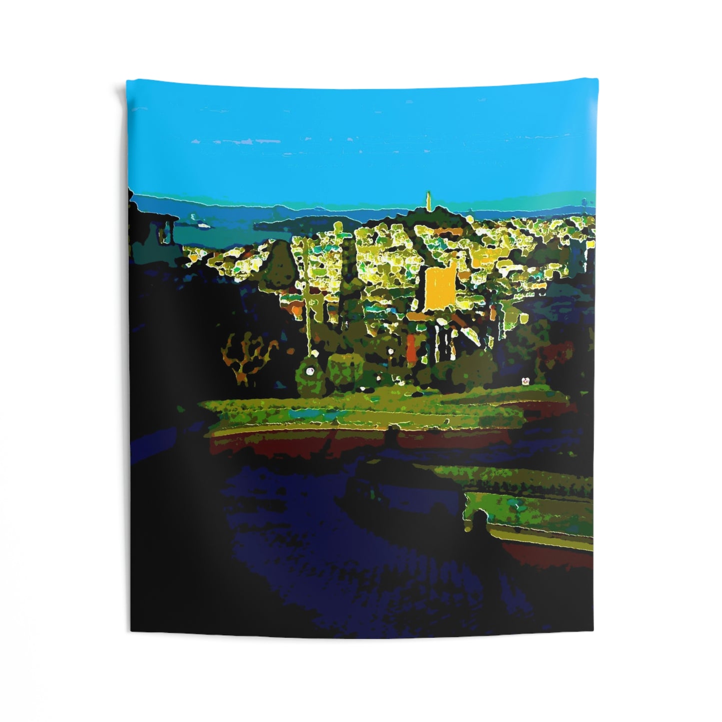 Indoor Wall Tapestries ... "Lombard Street San Francisco, CA, USA" ... Family Archives 1970's ... Original Works ...