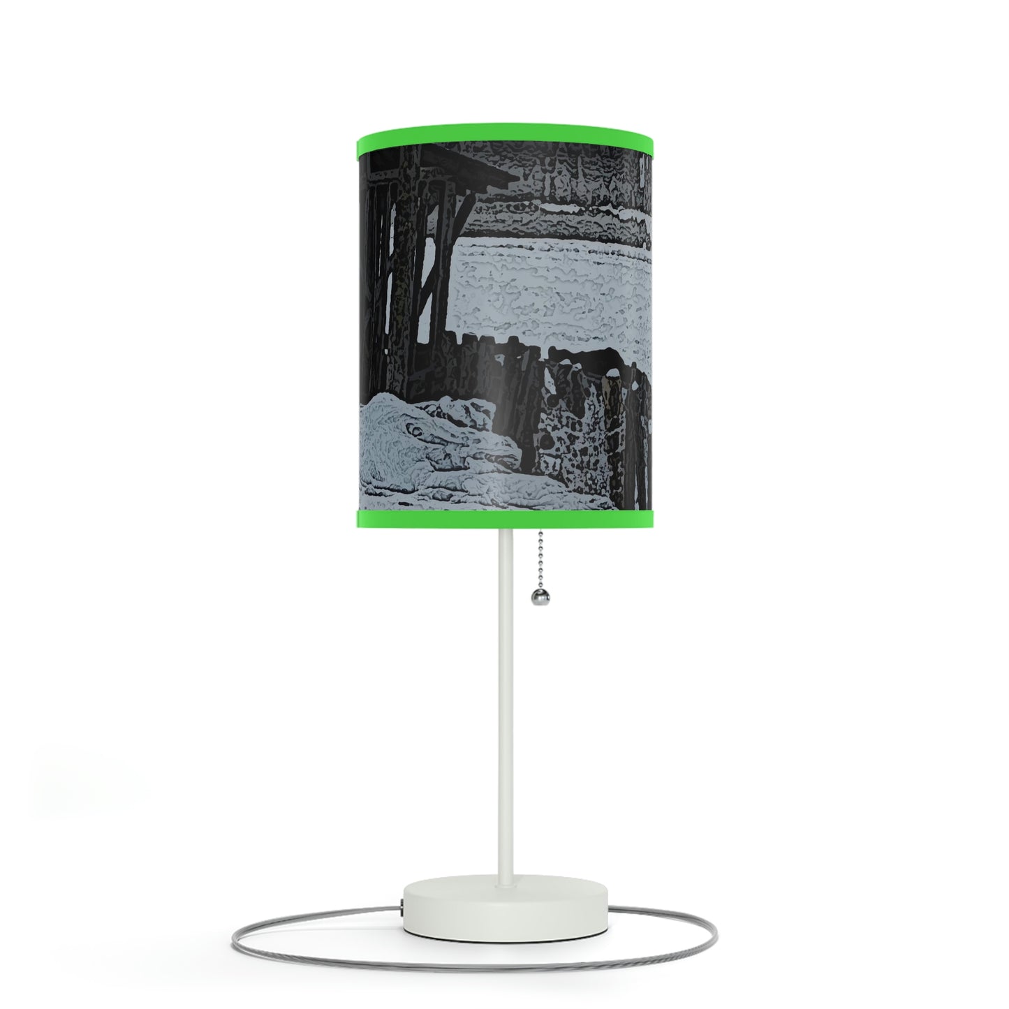 Lamp on a Stand, US|CA plug ... A Quiet Morning ... "Along The Red River & Nature Preserve Plateau" ... Jan23 ... Original Works ...