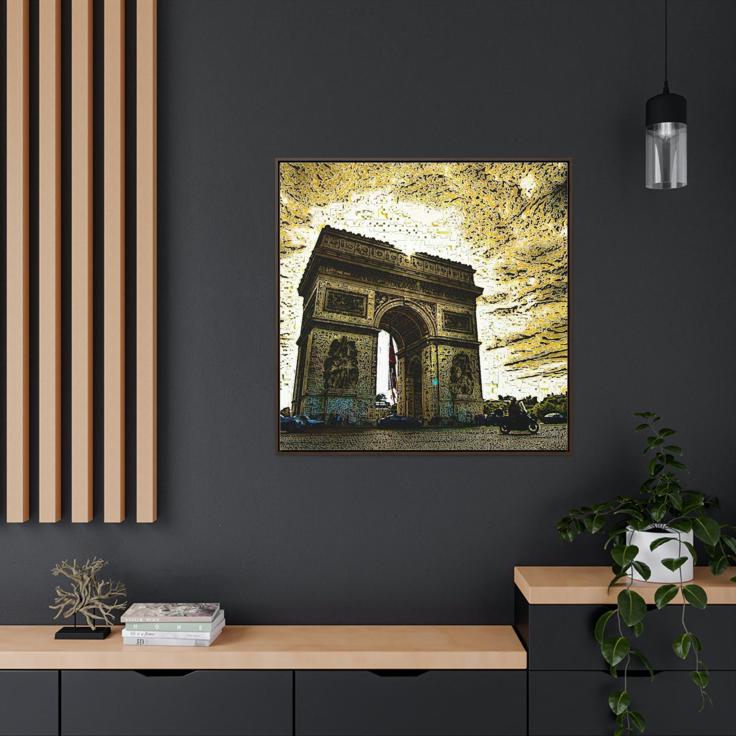 Gallery Canvas Wraps, Square Frame ...  L'Arc de Triomphe ... 'Barbara Joan Bonnell-Holt Photo' ... Circa 1972 ... Oringinal Works ...