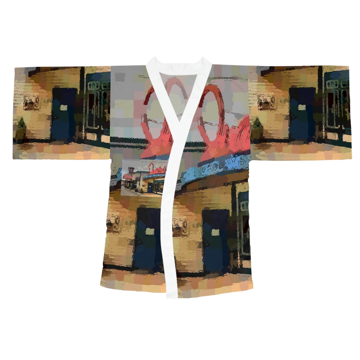 Long Sleeve Kimono Robe ...  In-A-Hurry & Stressed? ... Remember: Keep "Clam" ... Clam_Happy ...  'Ivars: Seattle Waterfront' ... Personal Archives ... Original Works ...