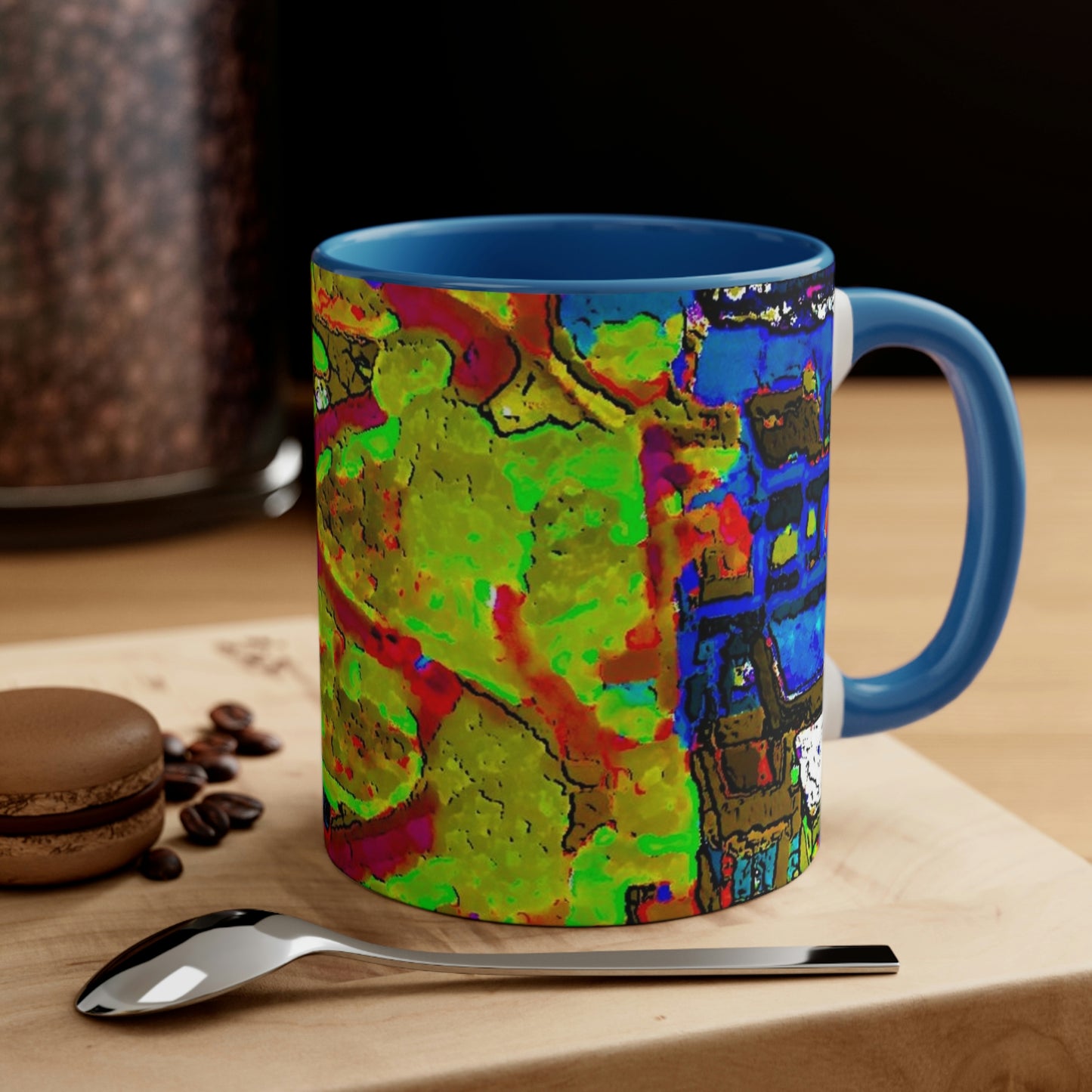 Accent Coffee Mug, 11oz ... A Crazy Street ... 'Eight Winding Curve-Switchbacks' ... "Lombard Street, San Francisco, CA' ... Family Archives: 1970's ... Original Works ...