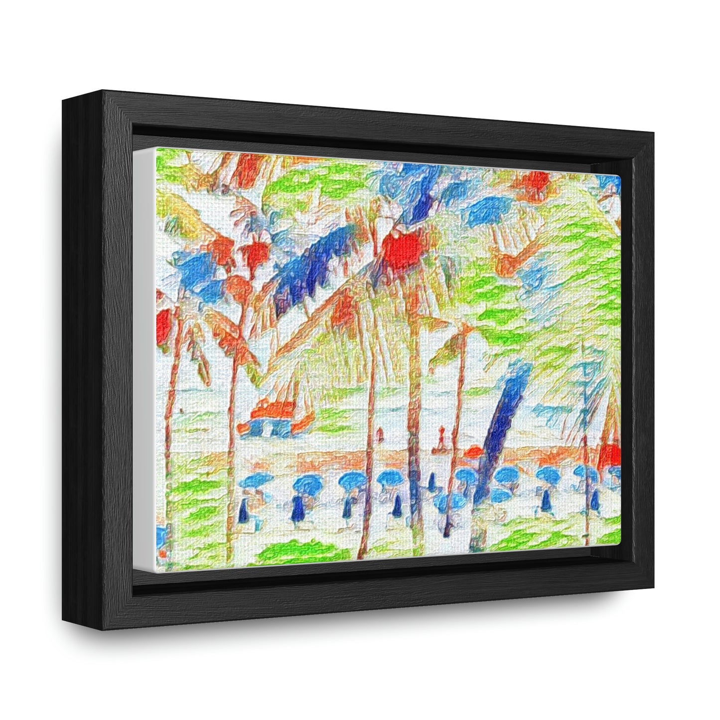 Gallery Canvas Wraps, Horizontal Frame ... "The Royal Hawai'ian: Waikiki Beach_Beach" ... Honolulu, HI ... Ocotber 2014 (Halloween) ... Original Works ...