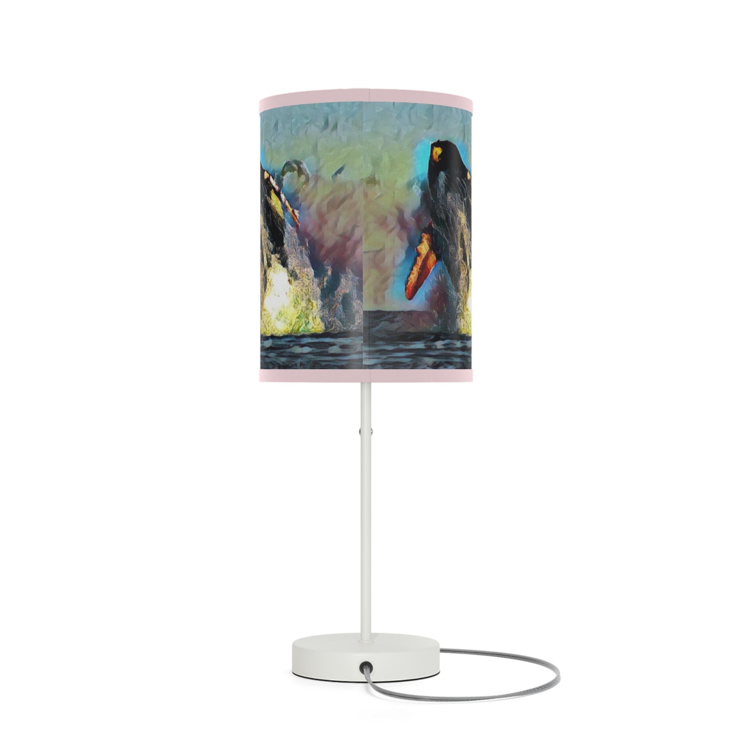 Lamp on a Stand, US|CA plug ... An Extraordinary Humpback Breach ... 'With Explosive Energy' ... Family Archives (KPH) ... Circa: 21st Century. Maui, HI ... Original Works ...
