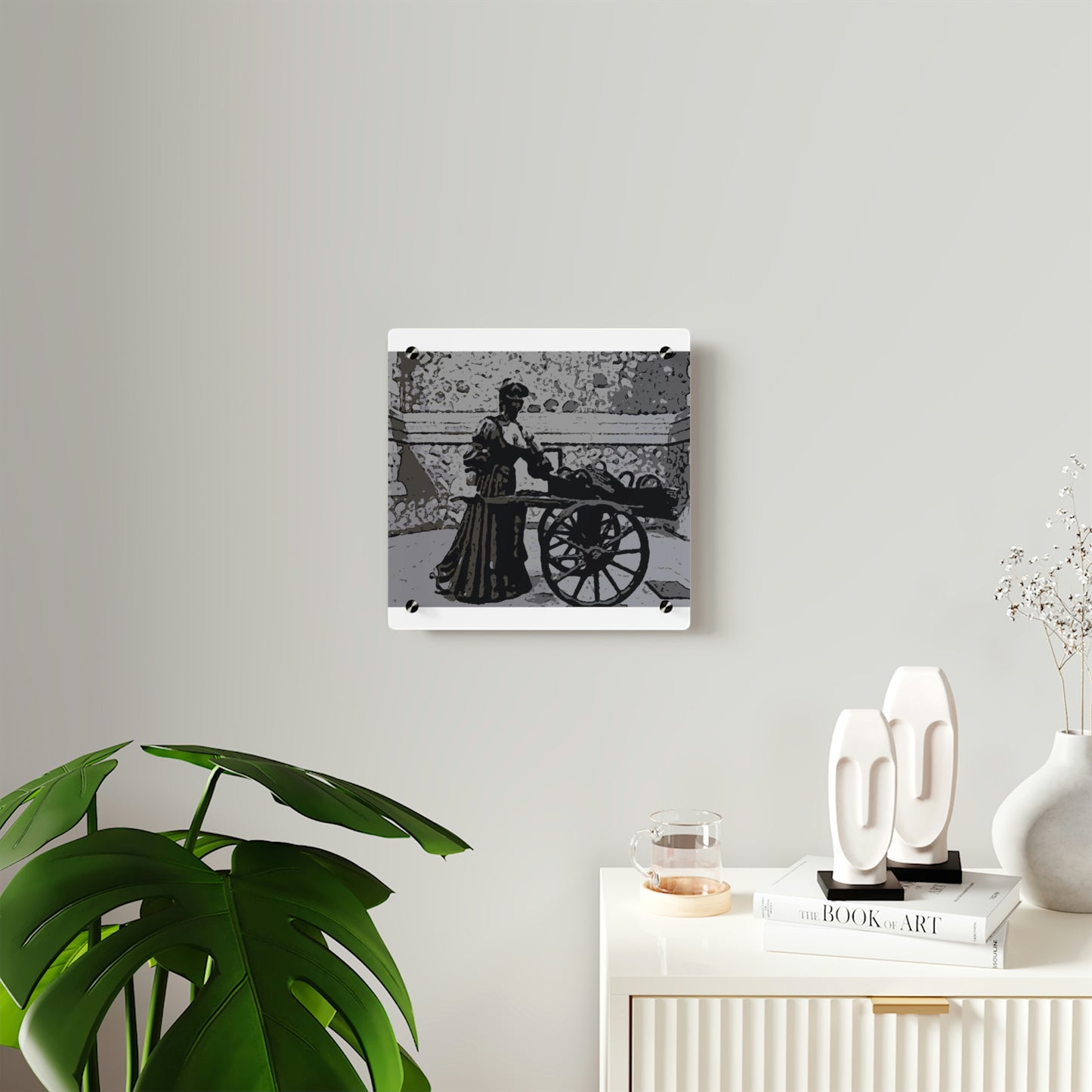 Acrylic Wall Art Panels ... Dublin's "Molly Malone Along Grafton Street" ... Cryin' Cockels & Muscles Alive-Alive-Oh ... Circa 2003 ... Original Works ...