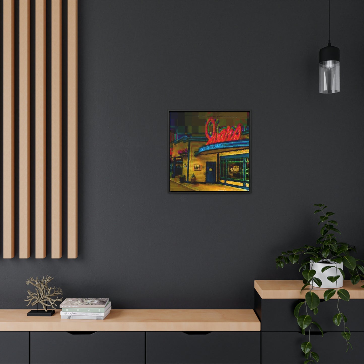 Gallery Canvas Wraps, Square Frame ...  In-A-Hurry & Stressed? ... Remember: Keep "Clam" ... Clam_Happy ...  'Ivars: Seattle Waterfront' ... Personal Archives ... Original Works ...