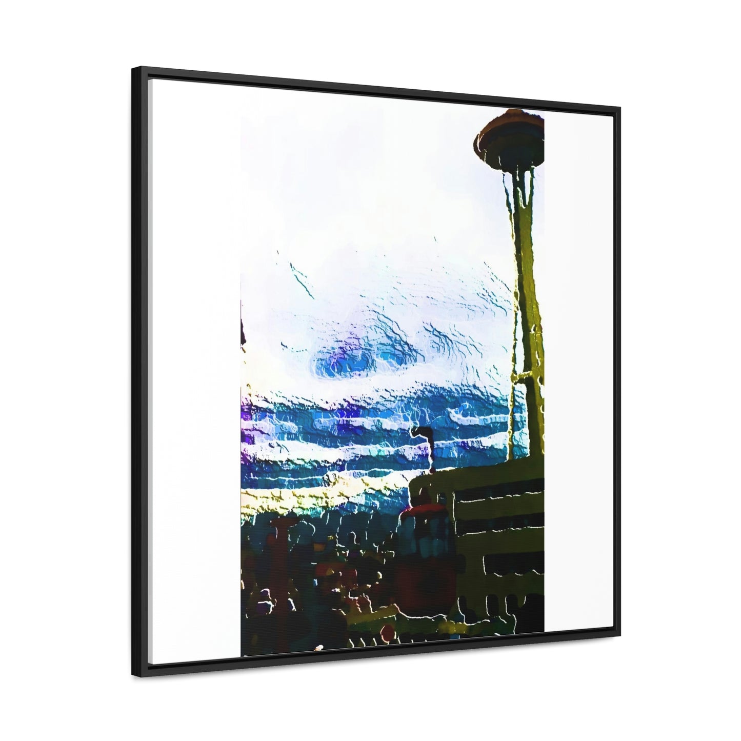 Gallery Canvas Wraps, Square Frame ... Air Tram-Way Gondola & Seattle Space Needle: Seattle World's Fair: 1962 ... Original Works ...