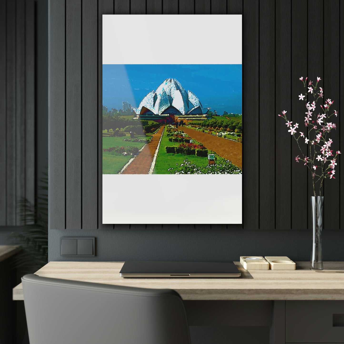 Acrylic Prints ... 'Bahai'i House-Of-Worship' ... "Lotus Temple: Delhi, India, 2008" ... Original Works ...