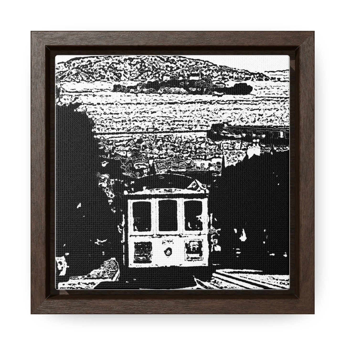 Gallery Canvas Wraps, Square Frame /// San Francisco ... 'A Rice-A-Roni-A-San Francisco Treat' ... "A Cable Car Classic" ... Family Archives: 1973 ... Original Works ...