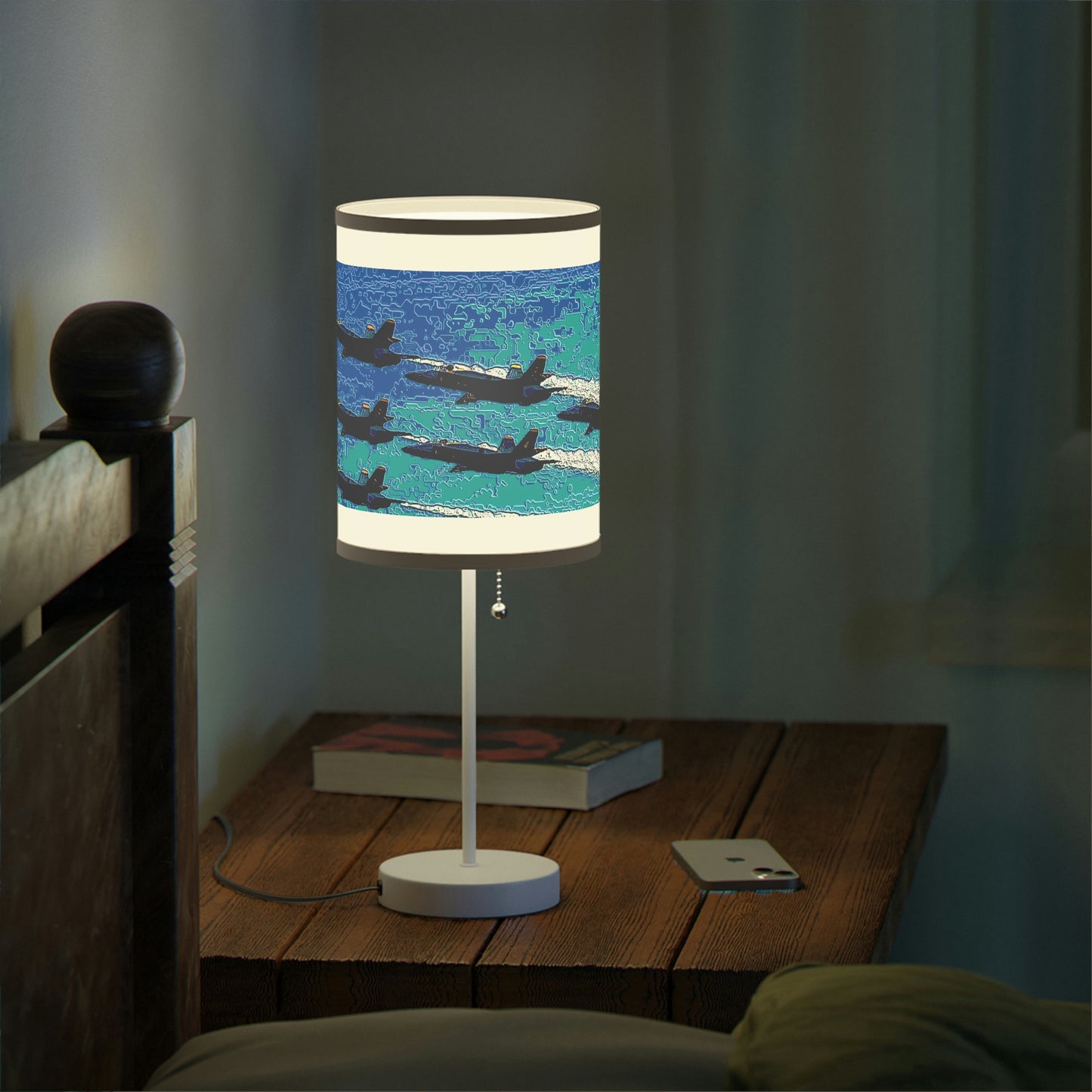 Lamp on a Stand, US|CA plug ... Seattle Seafair ..."Blue Angels Run Over Lake Washington" ... Circa Mid 1980's ... Dr FJ Holt ... Original Works ...