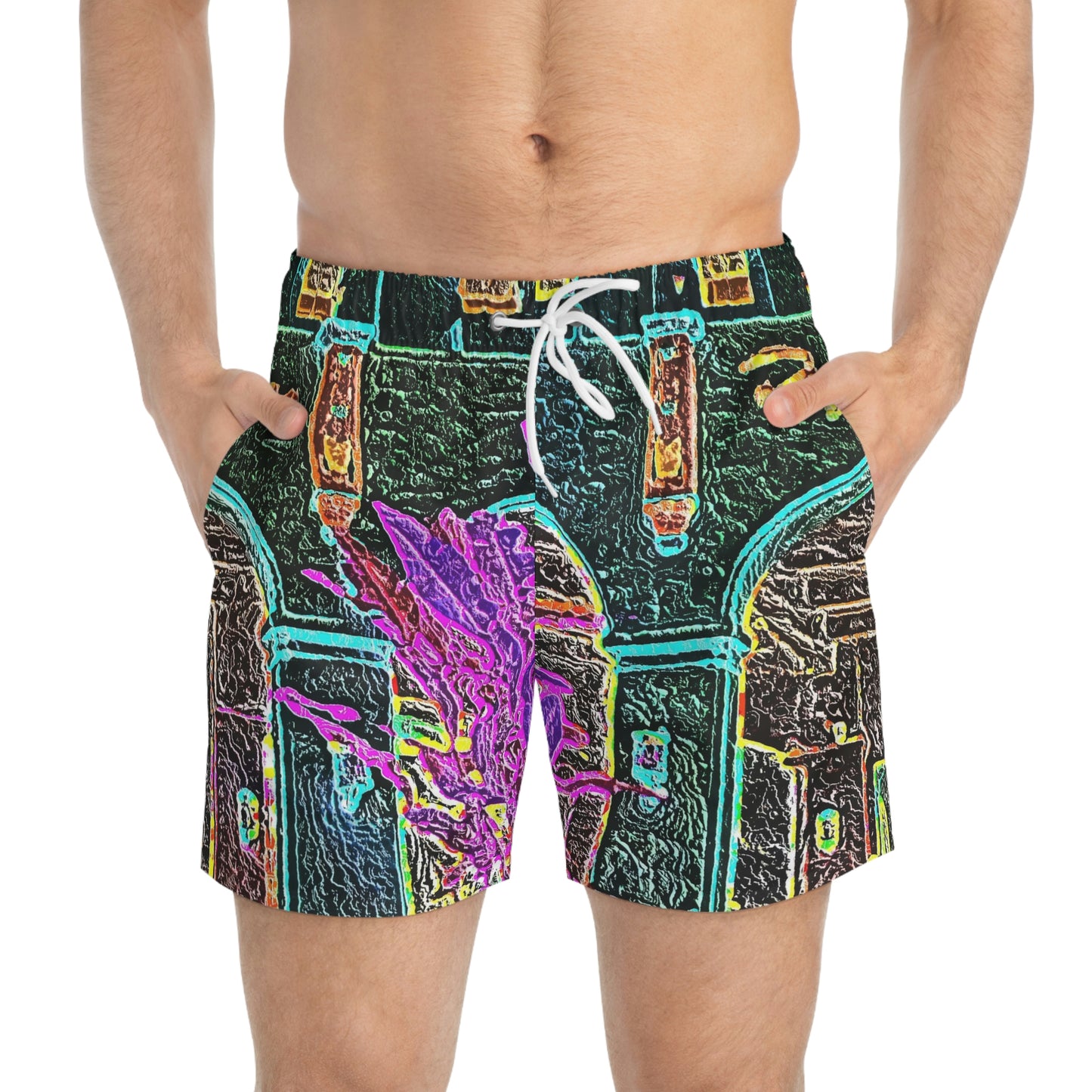 Swim Trunks ... "La Grande Entree" At: 'The Pink Palace' ... The Royal Hawai'ian ... Honolulu, HI ... '27Oct2014' ... Original Works ...