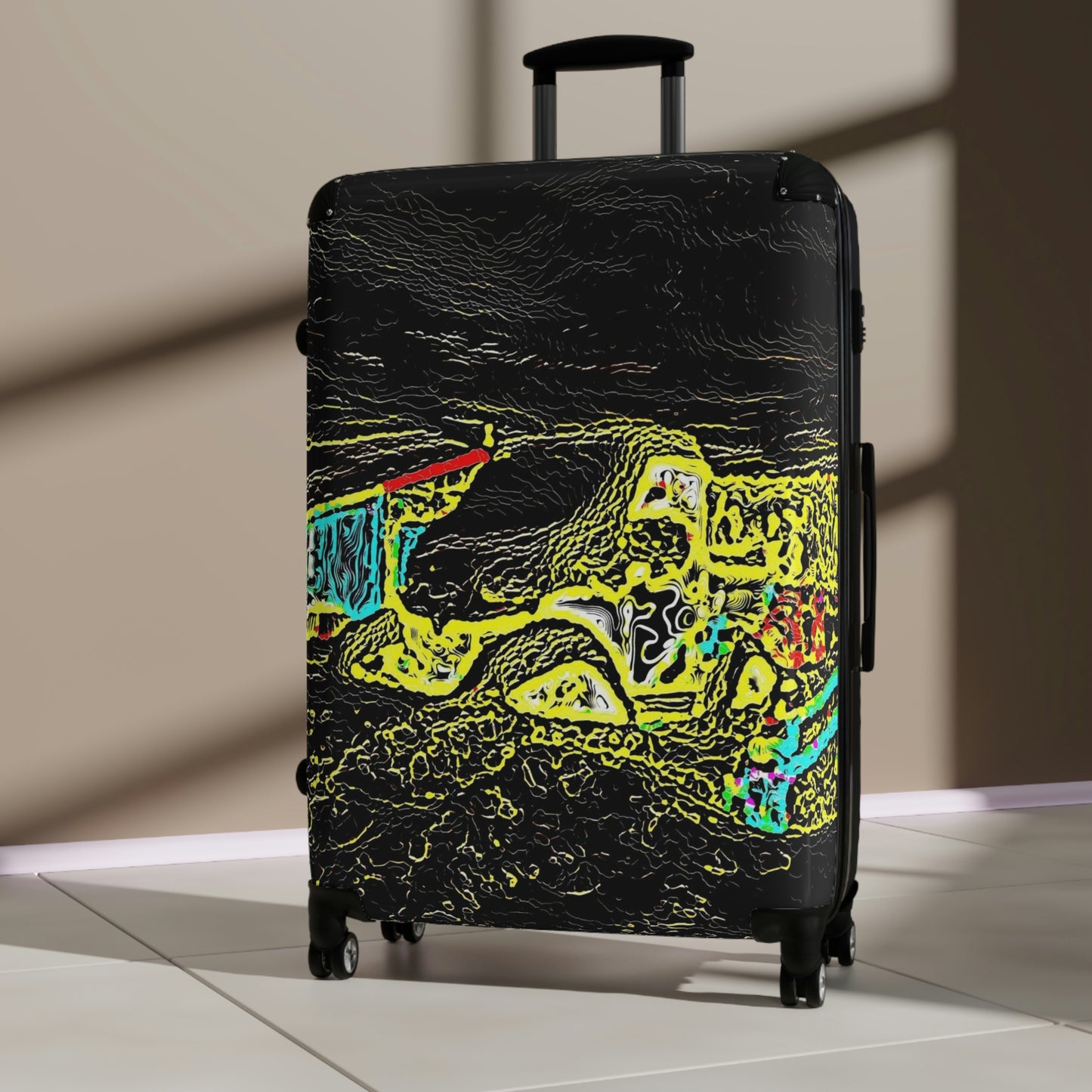 Suitcases ...  "Snow Vehicle In Snow Storm At-Rest" ... Circa 12Mar23 ... Central Idaho ... 18-Hours Rendering Time: Original Works ...