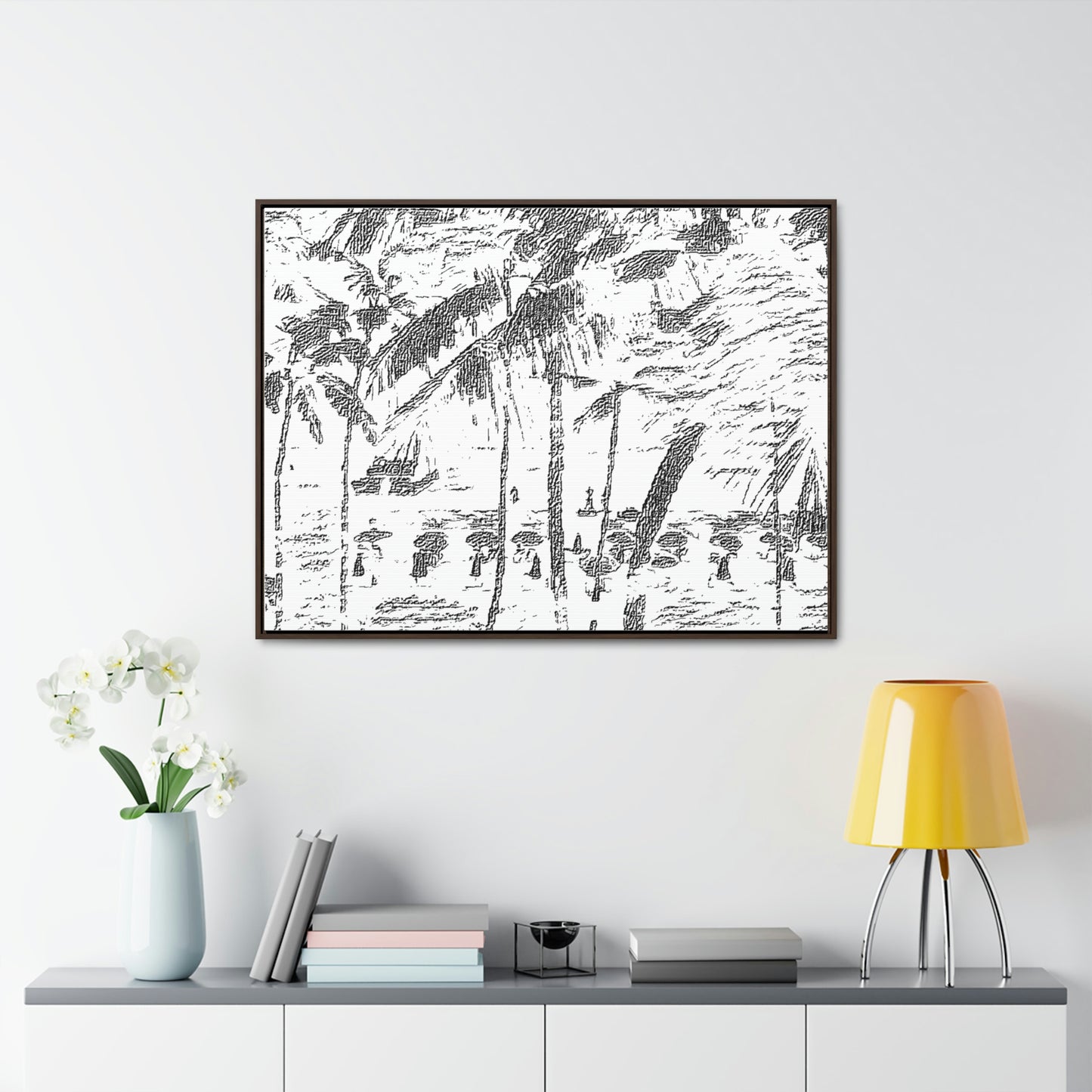 Gallery Canvas Wraps, Horizontal Frame ... "The Royal Hawai'ian: Waikiki Beach_Beach" ... Honolulu, HI ... Ocotber 2014 (Halloween) ... Original Works ...