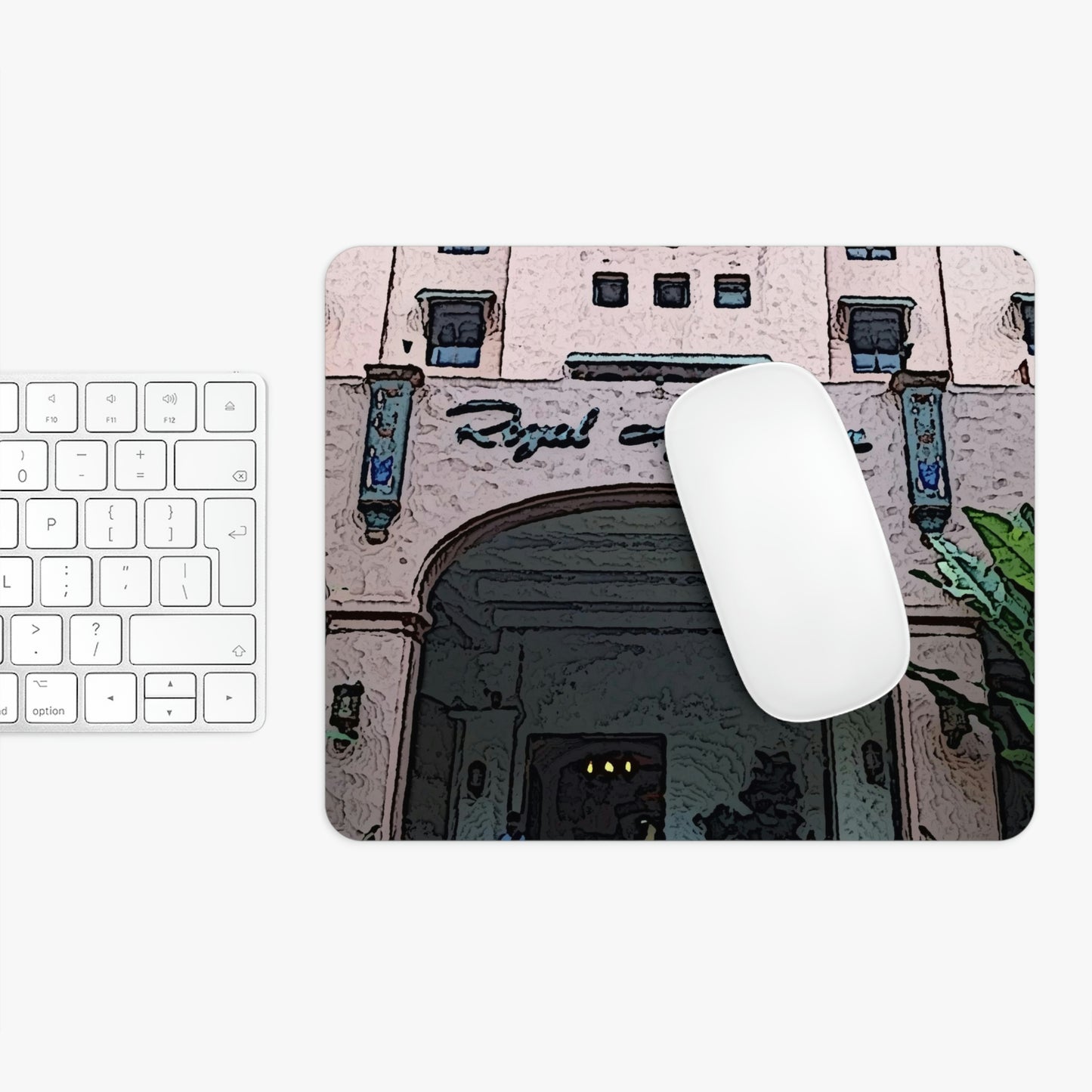 Mouse Pad ..."La Grande Entree" At: 'The Pink Palace' ... The Royal Hawai'ian ... Honolulu, HI ... '27Oct2014' ... Original Works ...