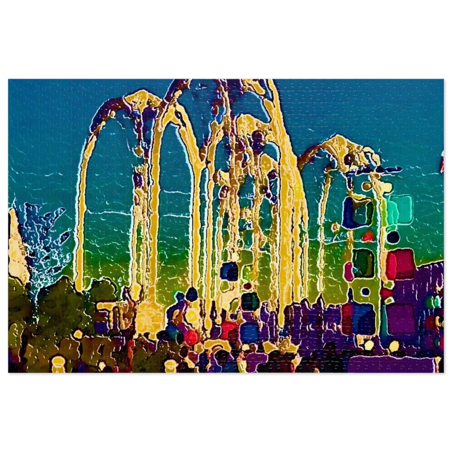 Jigsaw Puzzle (30, 110, 252, 500,1000-Piece) ... "Arches 'Like-No-Other' ... " Seattle World's Fair: 1962. A Family Original ...