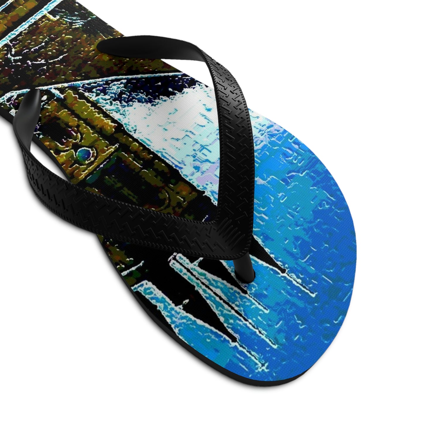 Unisex Flip-Flops ... Walikng The Streets & Alleys ... 'Strolling The Canals ... '  ... Original Works  ...