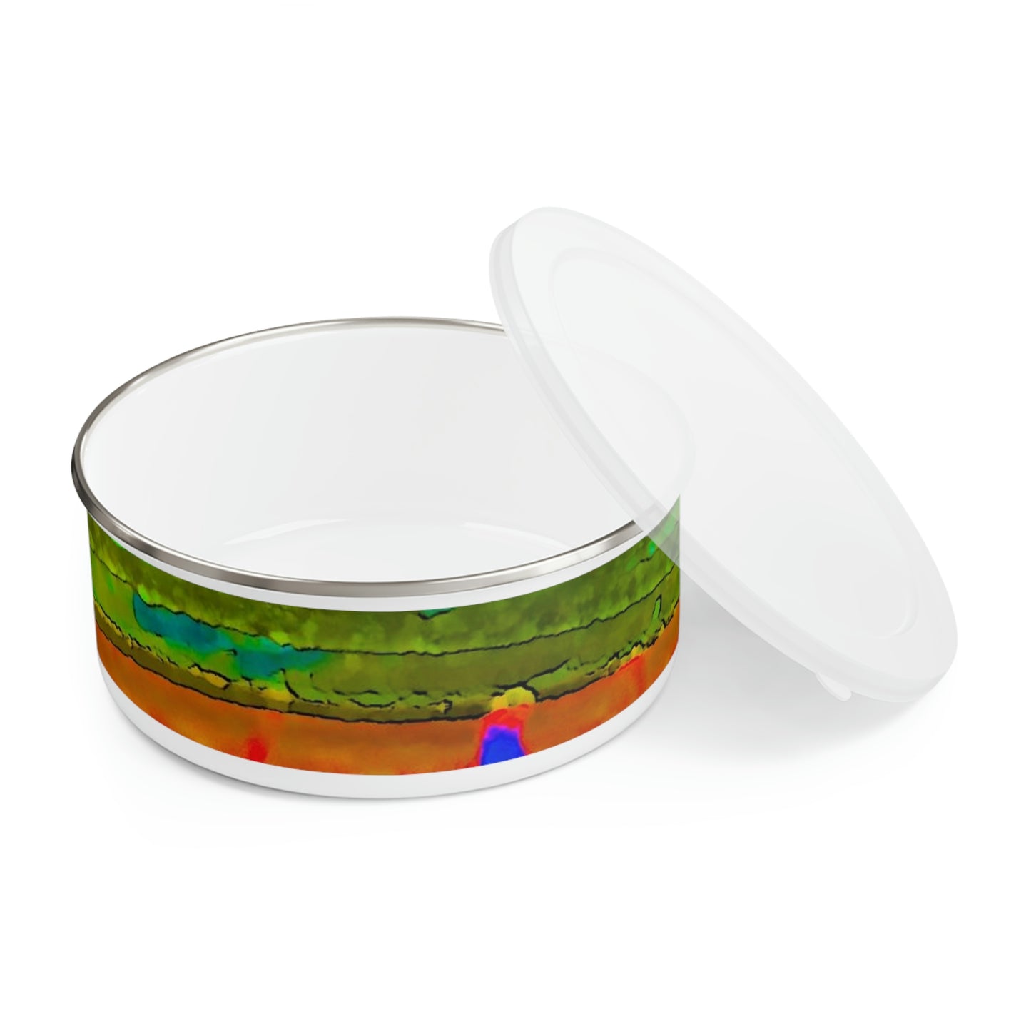 Enamel Bowl ..."Lombard Street San Francisco, CA, USA" ... Family Archives 1970's ... Original Works ...