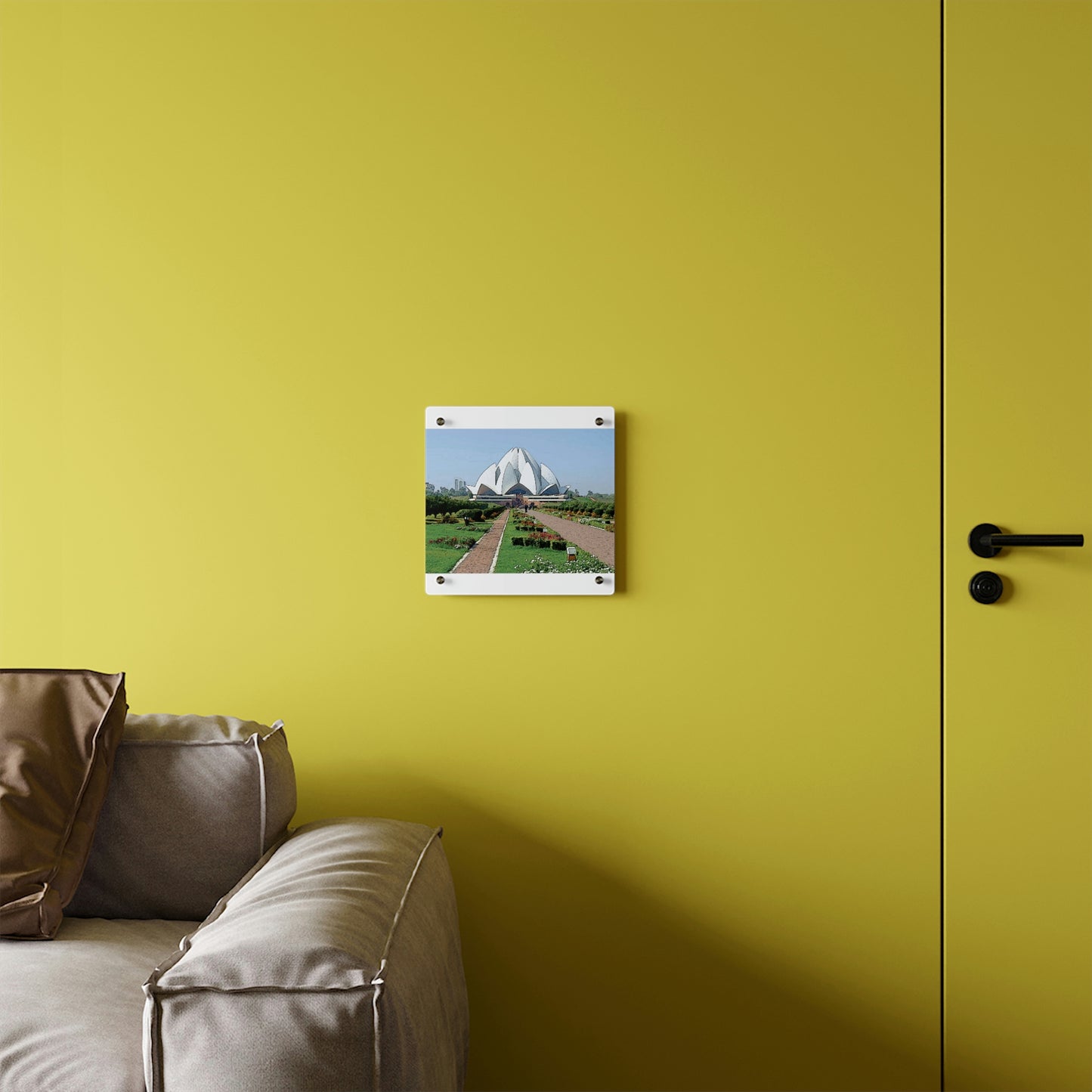 Acrylic Wall Art Panels ... 'Bahai'i House-Of-Worship' ... "Lotus Temple: Delhi, India, 2008" ... Original Works ...