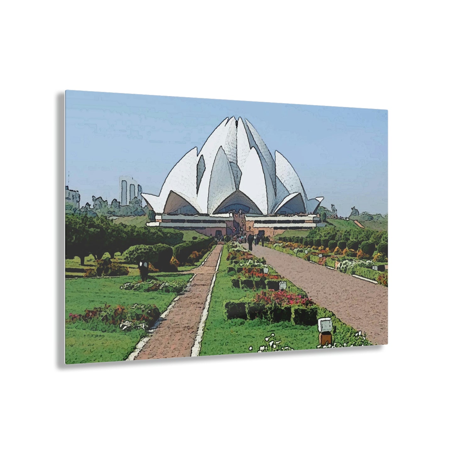 Acrylic Prints ... 'Bahai'i House-Of-Worship' ... "Lotus Temple: Delhi, India, 2008" ... Original Works ...