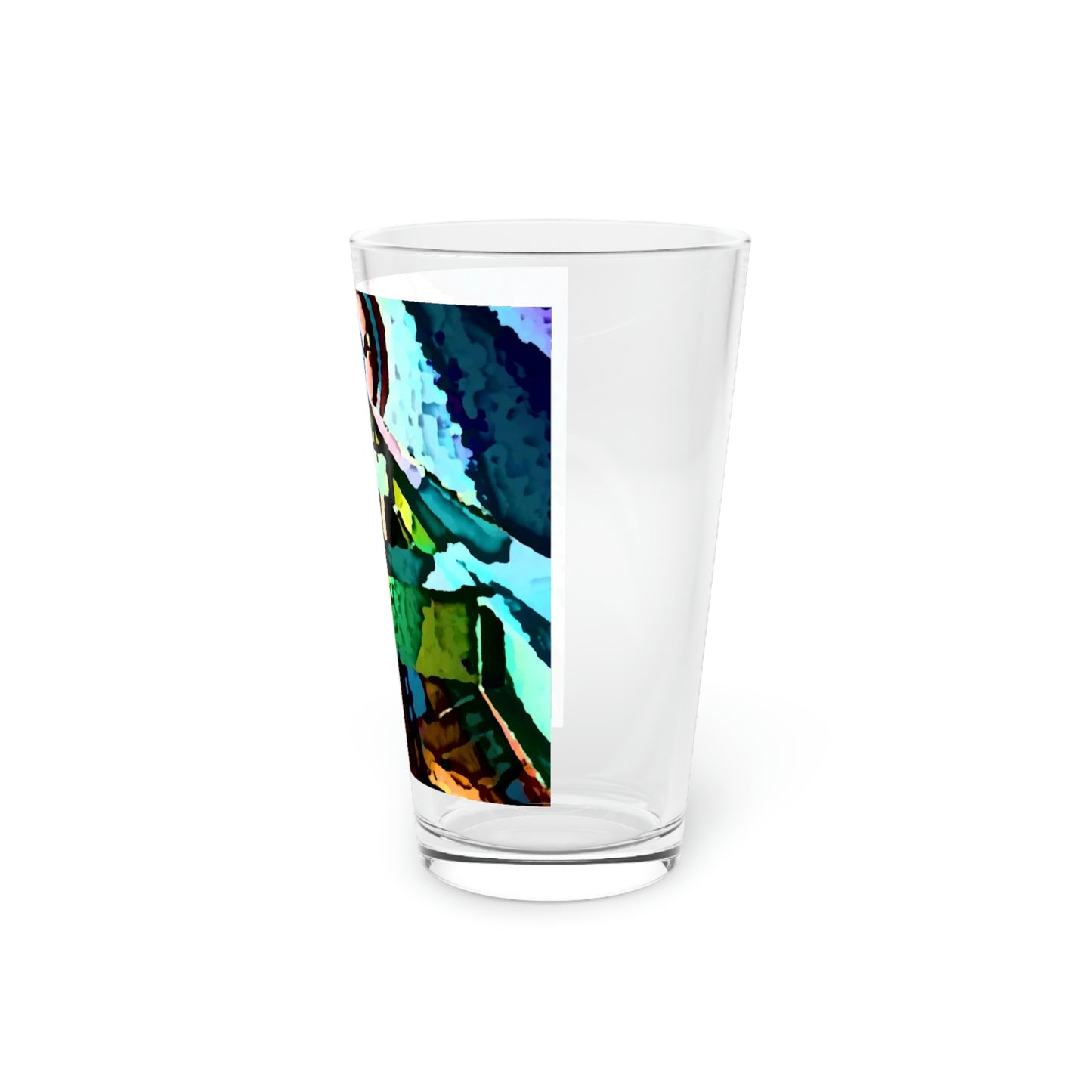 Pint Glass, 16oz ... "Seattle's World Fair" ... Below Space Needle 'Looking Up' ... On A Very Rainy Morning (Father's Family Photo). ... Original ...