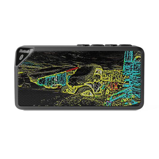 Jabba Bluetooth Speaker ... "Snow Vehicle In Snow Storm At-Rest" ... Circa 12Mar23 ... Central Idaho ... 18-Hours Rendering Time: Original Works ...