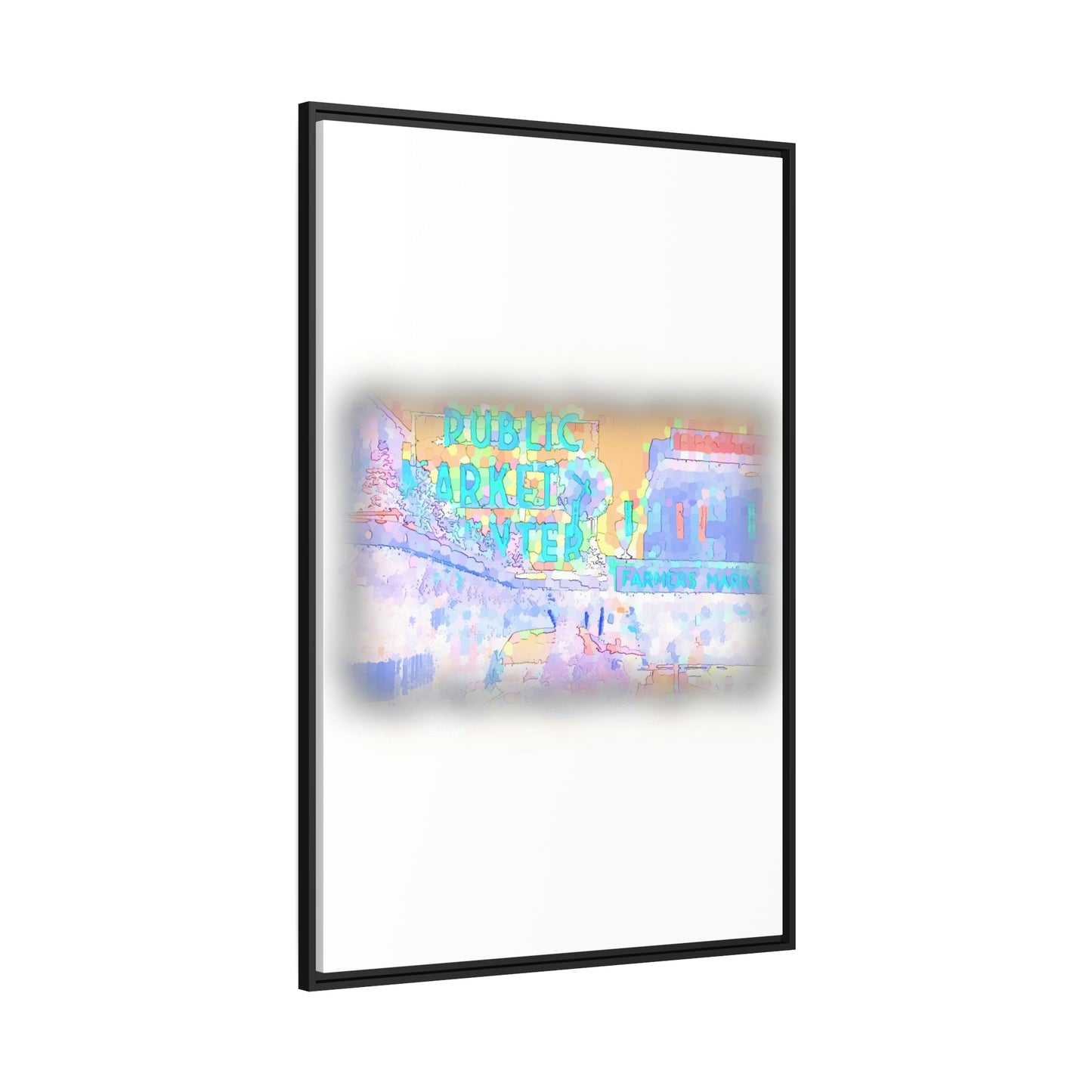 Matte Canvas, Black Frame ... PPM: Pike Place Market ... Original Work ... Winter 2022 ...