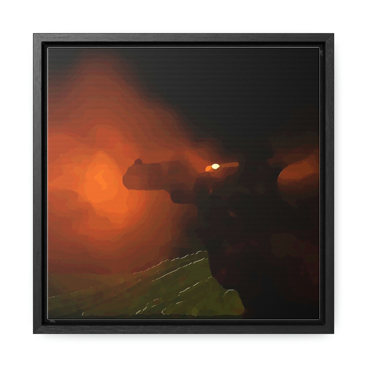 Gallery Canvas Wraps, Square Frame ... Ruger .357 Magnum Early-Morning-Target-Practice ... 'Circa April 2022' ... Original Works ...