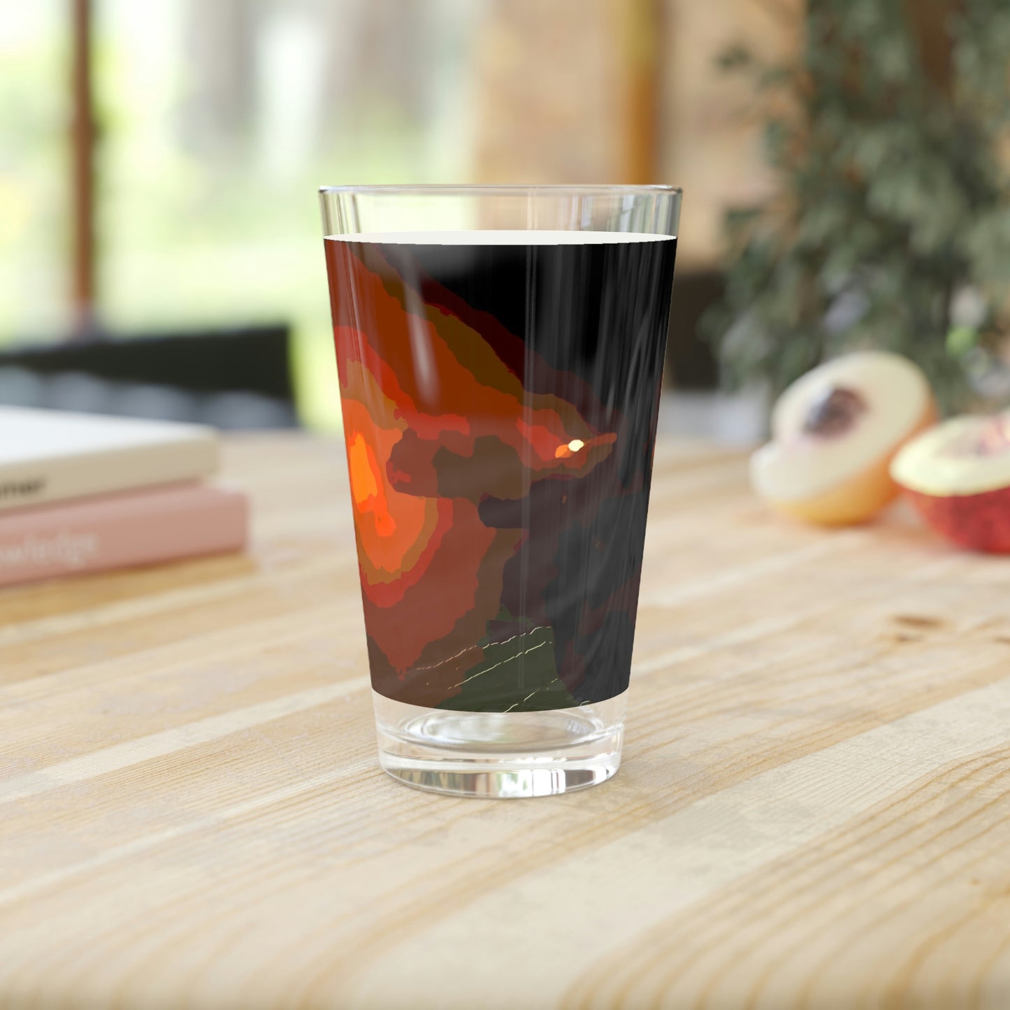 Pint Glass, 16oz ... Ruger .357 Magnum Early-Morning-Target-Practice ... 'Circa April 2022' ... Original Works ...