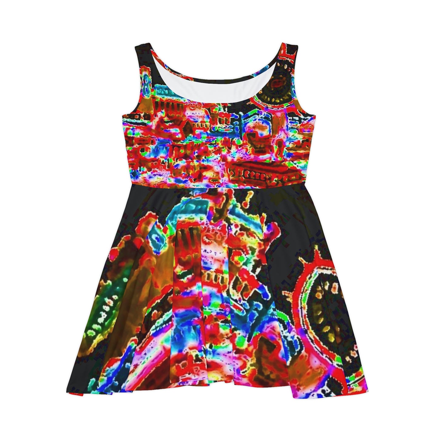 Women's Skater Dress ... "No.9 Fishermen's Grotto - Fishermen's Wharf, SF, California" ... Family Archives: 1970's ... Original Works ...