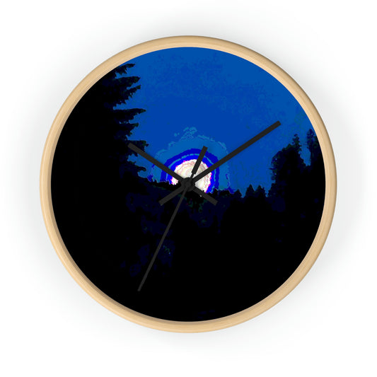 Wall clock ... "The Road Home" ...' Over The River & Through The Woods To? ...' ... Moonscape Near Elk City, Idaho ... Original Works ... 5Jan23 ...