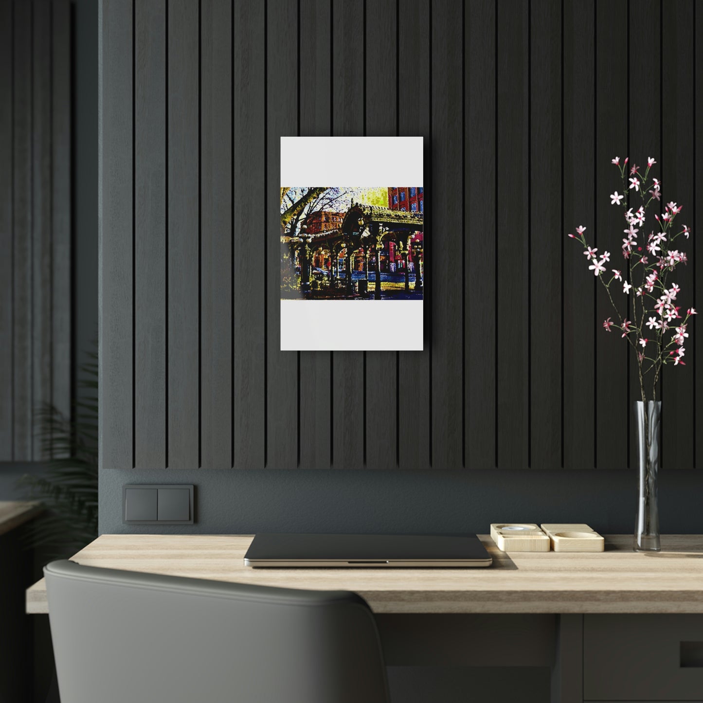 Acrylic Prints .. A Very Fine Place To Meet ... To Catch The Bus ... 'To Find A Friend' .. Just-To-Hangout ... Dr FJHolt Base Photo ... Original Works ...
