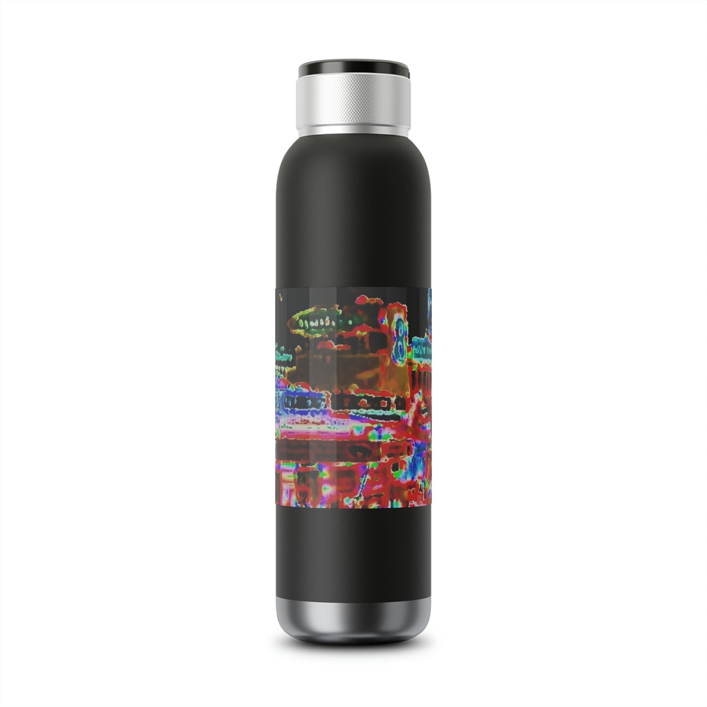 Soundwave Copper Vacuum Audio Bottle 22oz ... "No.9 Fishermen's Grotto - Fishermen's Wharf, SF, California" ... Family Archives: 1970's ... Original Works ...