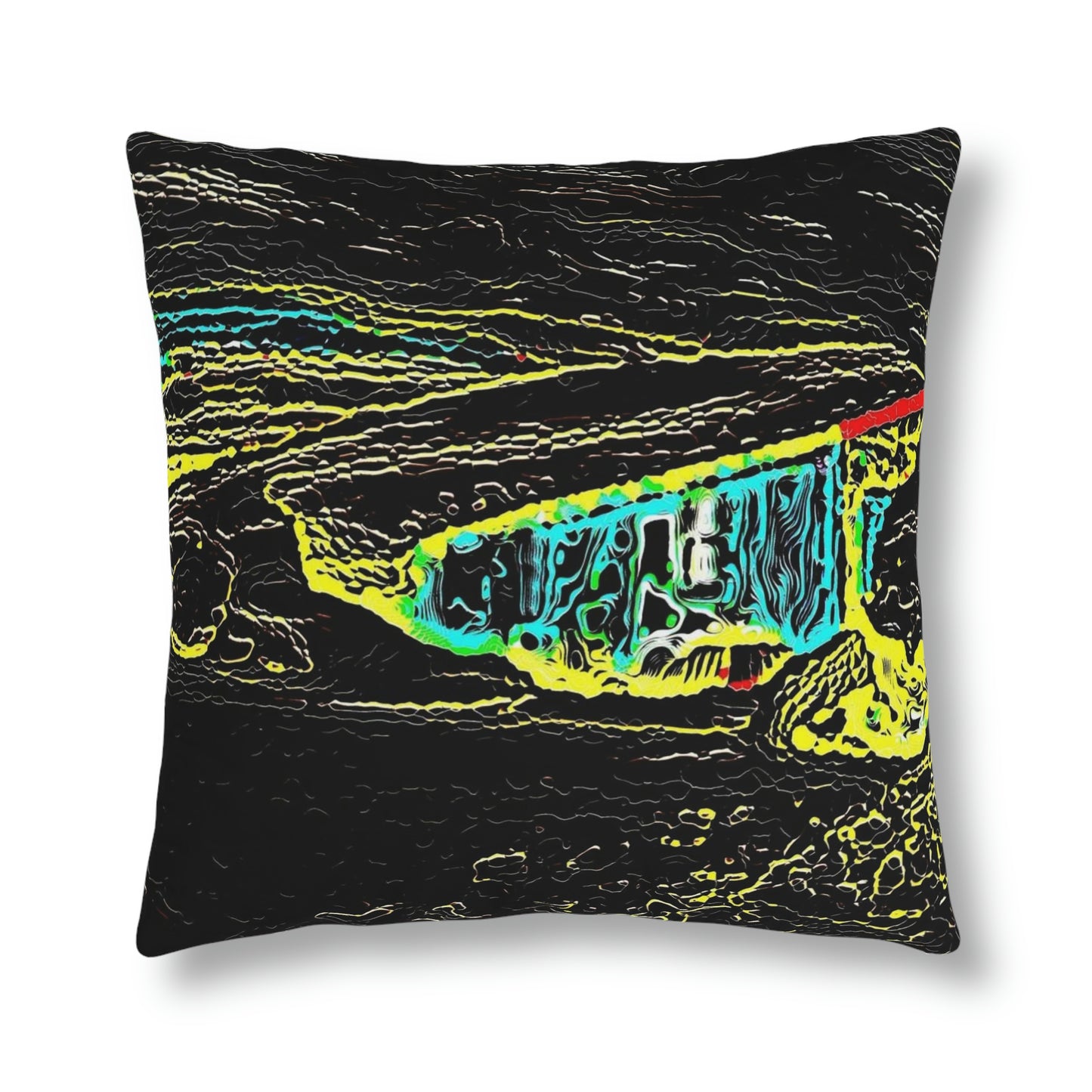 Waterproof Pillows ...  "Snow Vehicle In Snow Storm At-Rest" ... Circa 12Mar23 ... Central Idaho ... 18-Hours Rendering Time: Original Works ...