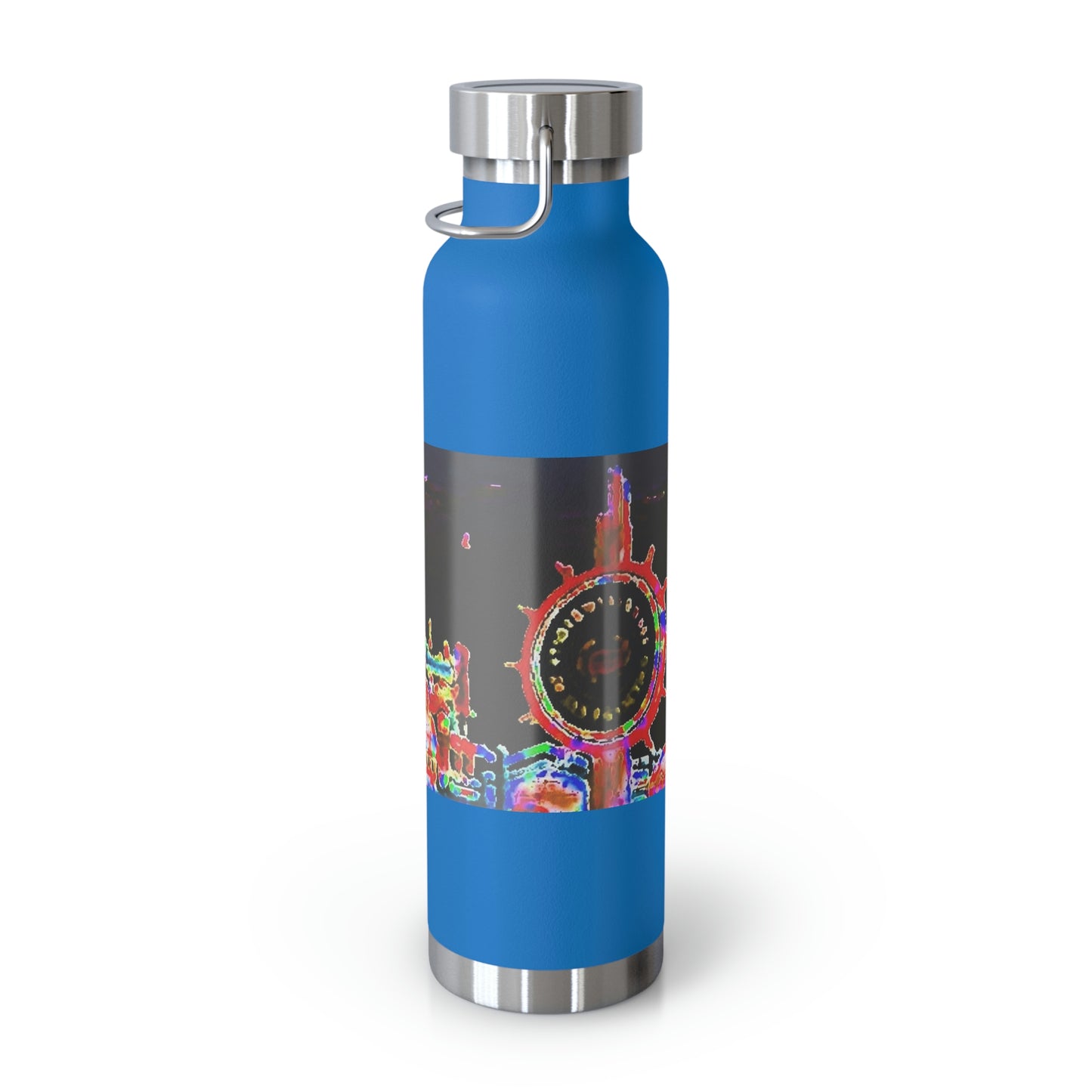 Copper Vacuum Insulated Bottle, 22oz ... "No.9 Fishermen's Grotto - Fishermen's Wharf, SF, California" ... Family Archives: 1970's ... Original Works ...
