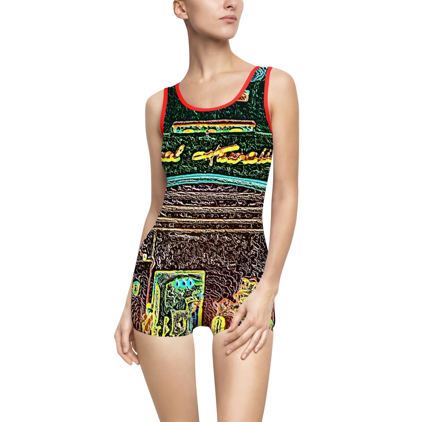 Women's Vintage Swimsuit ... "La Grande Entree" At: 'The Pink Palace' ... The Royal Hawai'ian ... Honolulu, HI ... '27Oct2014' ... Original Works ...