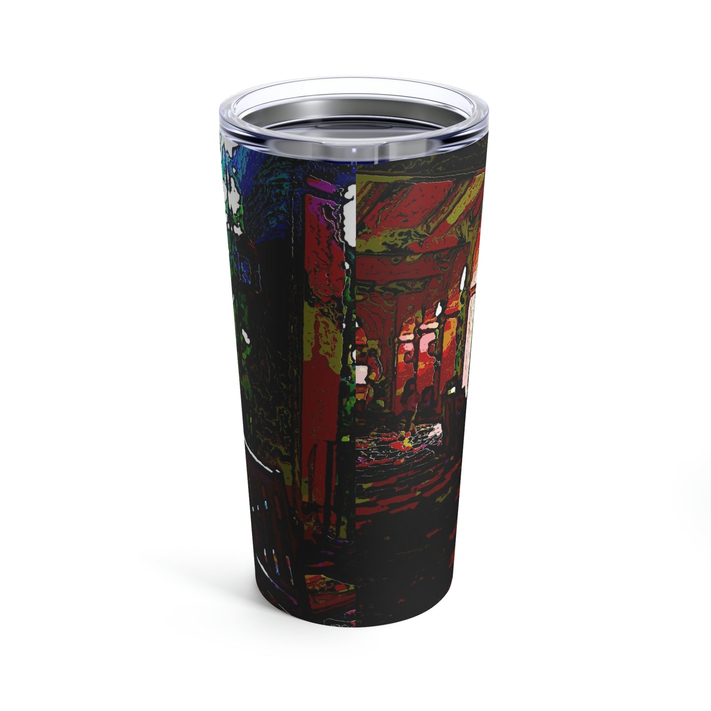 Tumbler 20oz ... Lanai & Rocking Chairs At: 'The Pink Palace' ... The Royal Hawai'ian ... Honolulu, HI ... '27Oct2014' ... Original Works ...
