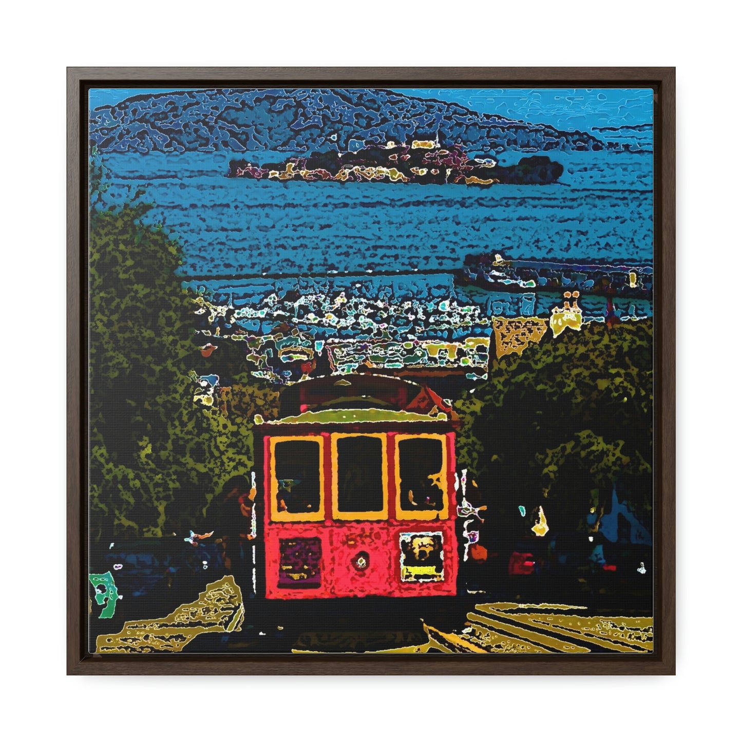 Gallery Canvas Wraps, Square Frame ... San Francisco ... 'A Rice-A-Roni-A-San Francisco Treat' ... "A Cable Car Classic" ... Family Archives: 1973 ... Original Works ...