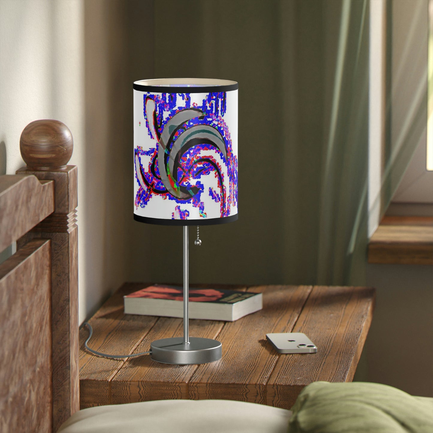 Lamp on a Stand, US|CA plug ... "Waning Moon" ... Central Idaho ... October 2022 ... Rendering Time: 22 Hours ... Original Works ...