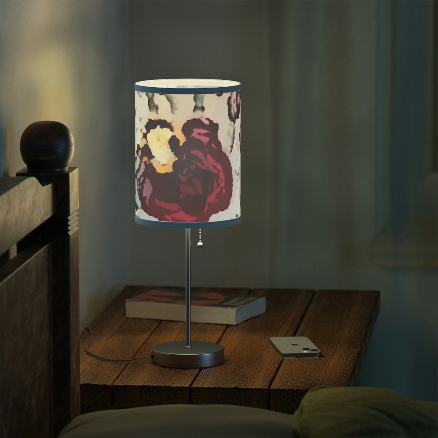 Lamp on a Stand, US|CA plug ... "A Friendly Flower" ... Pointsettia 'Pointing' ... Original Works ... (Supplied Photograph) ...