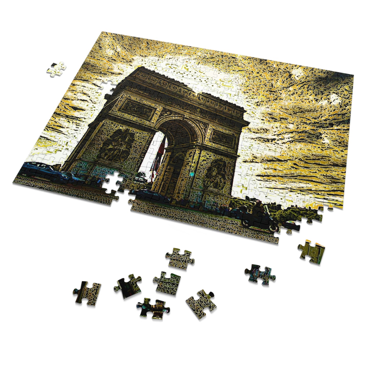 Jigsaw Puzzle (30, 110, 252, 500,1000-Piece) ...  L'Arc de Triomphe ... 'Barbara Joan Bonnell-Holt Photo' ... Circa 1972 ... Oringinal Works ...