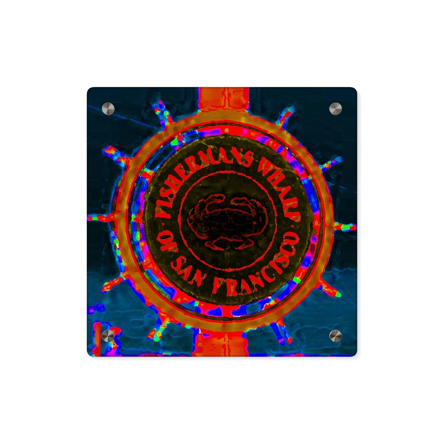 Acrylic Wall Art Panels ... "No.9 Fishermen's Grotto - Fishermen's Wharf, SF, California" ... Family Archives: 1970's ... Original Works ...