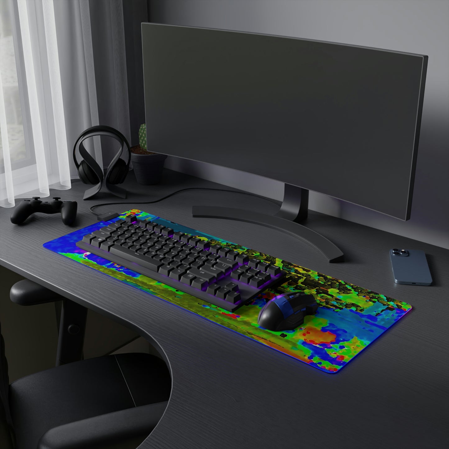 LED Gaming Mouse Pad ... "Lombard Street San Francisco, CA, USA" ... Family Archives 1970's ... Original Works ...