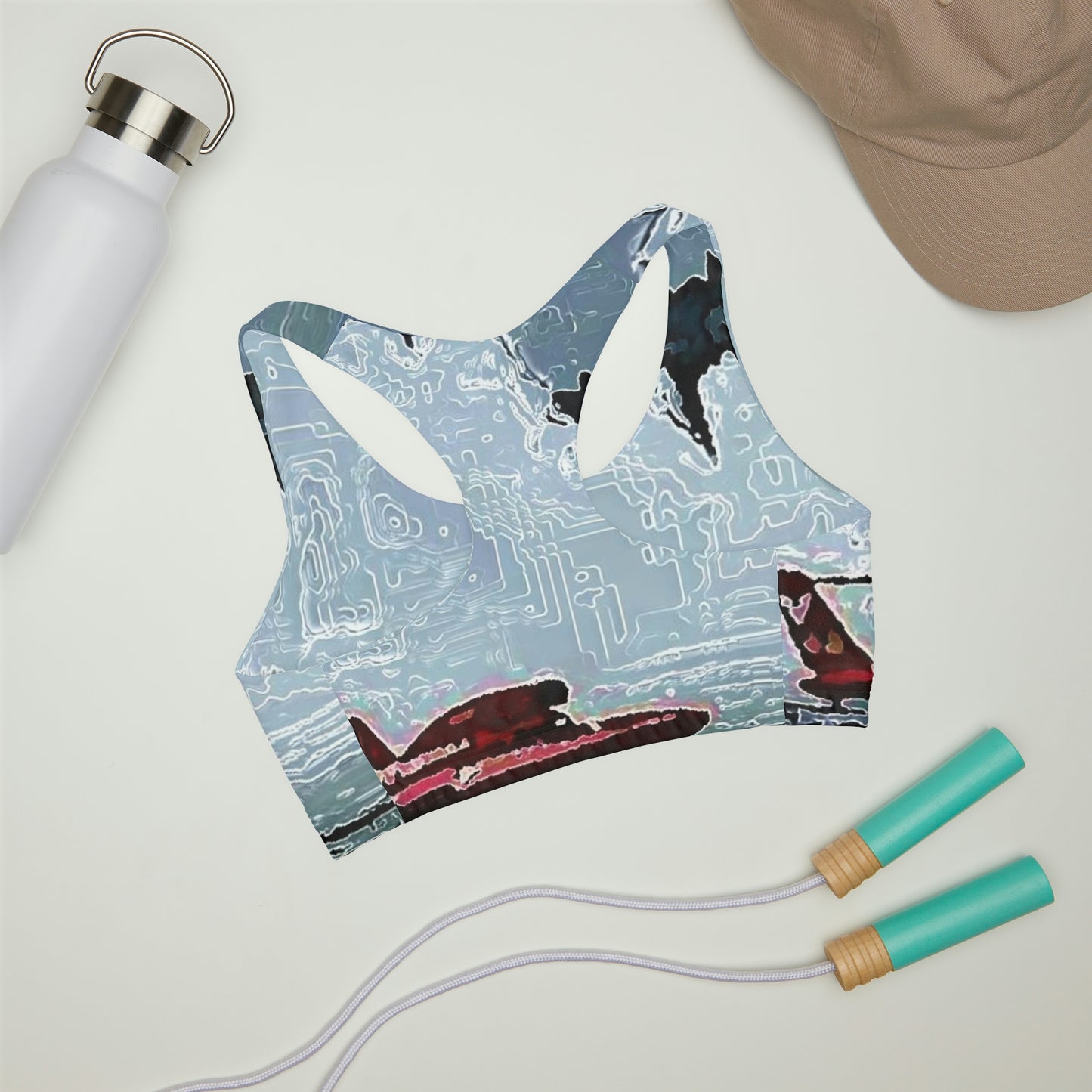 Girls' Double Lined Seamless Sports Bra ... Seattle Columbia Cup On Lake Washington ... "Dave Wilcox Heads For The Win" ... Associate Gift-Photo ... Original Works ...