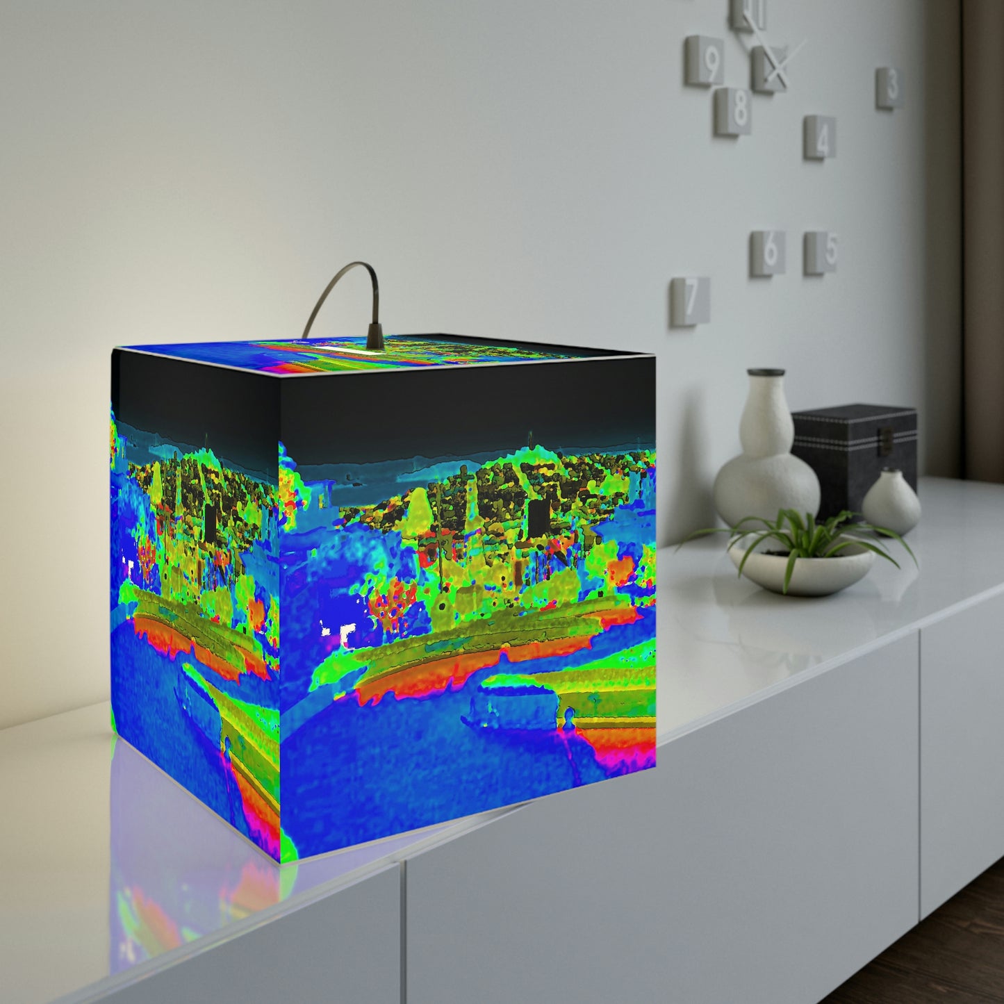 Light Cube Lamp ... "Lombard Street San Francisco, CA, USA" ... Family Archives 1970's ... Original Works ...