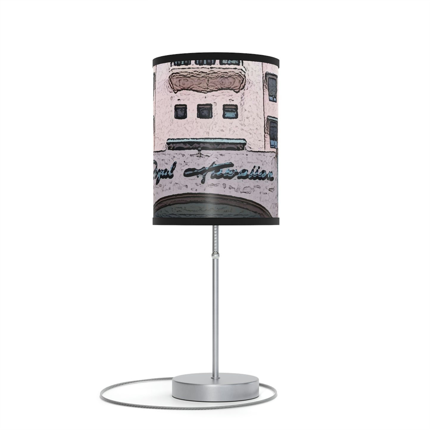 Lamp on a Stand, US|CA plug ...  "La Grande Entree" At: 'The Pink Palace' ... The Royal Hawai'ian ... Honolulu, HI ... '27Oct2014' ... Original Works ...