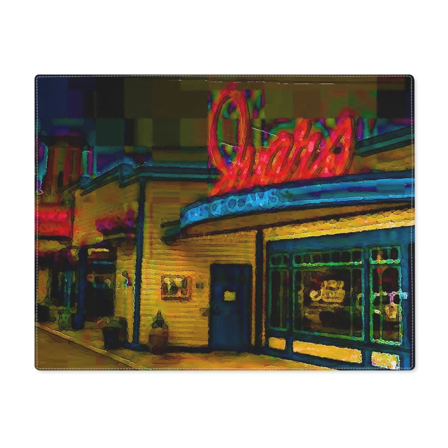 Placemat, 1pc ... In-A-Hurry & Stressed? ... Remember: Keep "Clam" ... Clam_Happy ...  'Ivars: Seattle Waterfront' ... Personal Archives ... Original Works ...