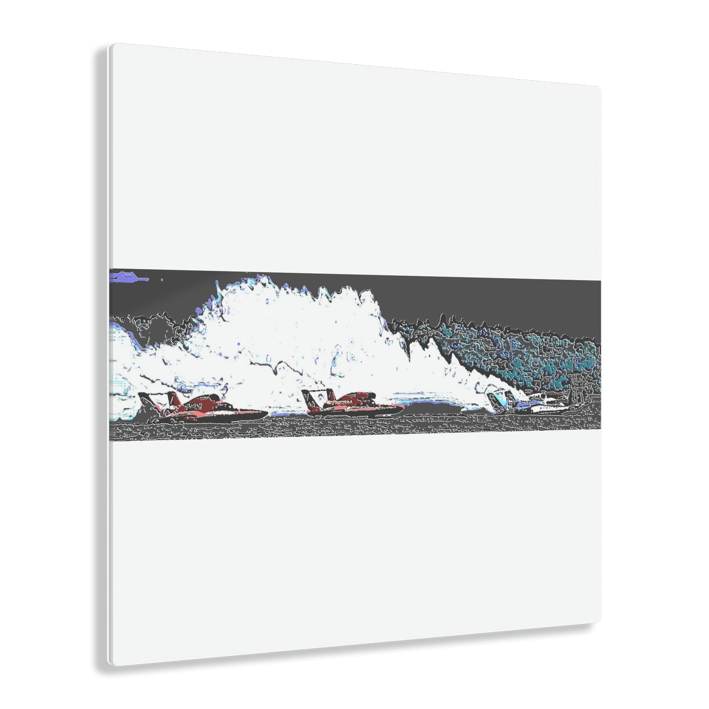 Acrylic Prints ... Seattle Columbia Cup On Lake Washington ... "Dave Wilcox Heads For The Win" ... Associate Gift-Photo ... Original Works ...